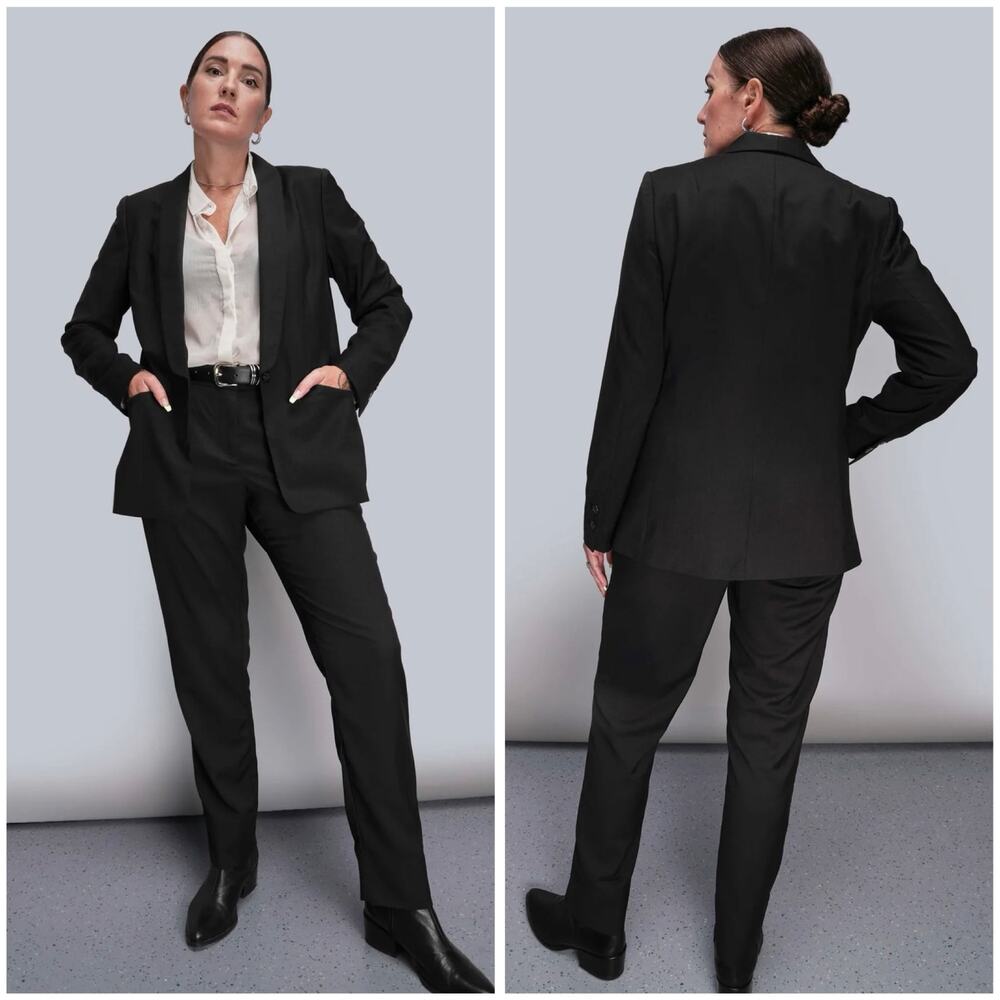 WILDFANG Empower Tux Suit Set Tailored Blazer Trousers Formal Career - Large/16